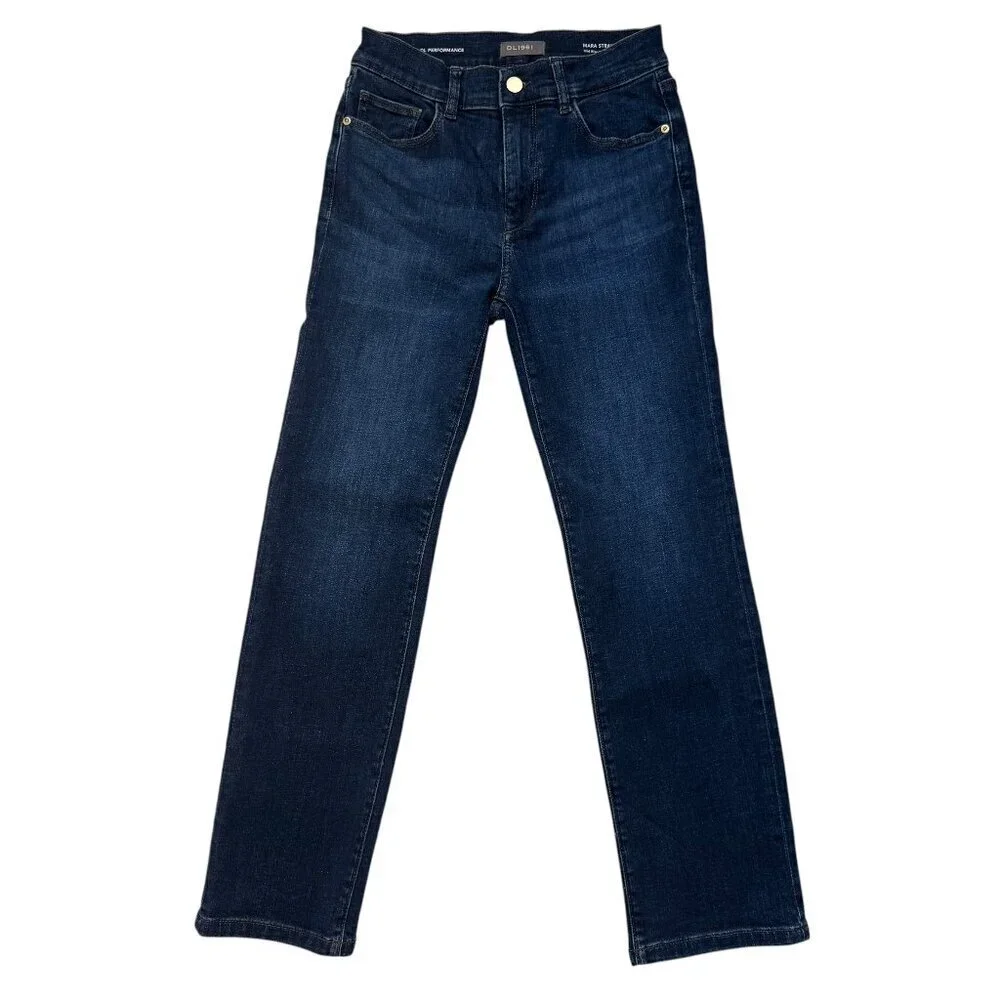 DL 1961Mara Straight Mid Rise Instrasculpt Ankle Jeans Sz 26 Like New